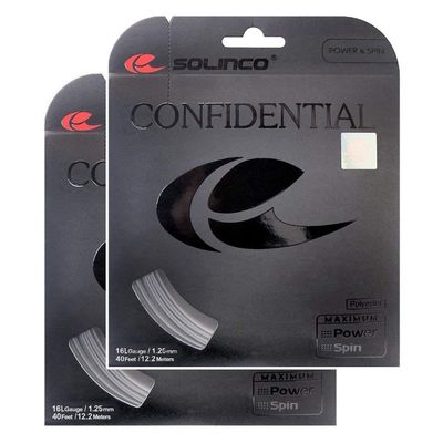 Solinco Confidential Tennis String - 2 Pack - 16L (1.25)