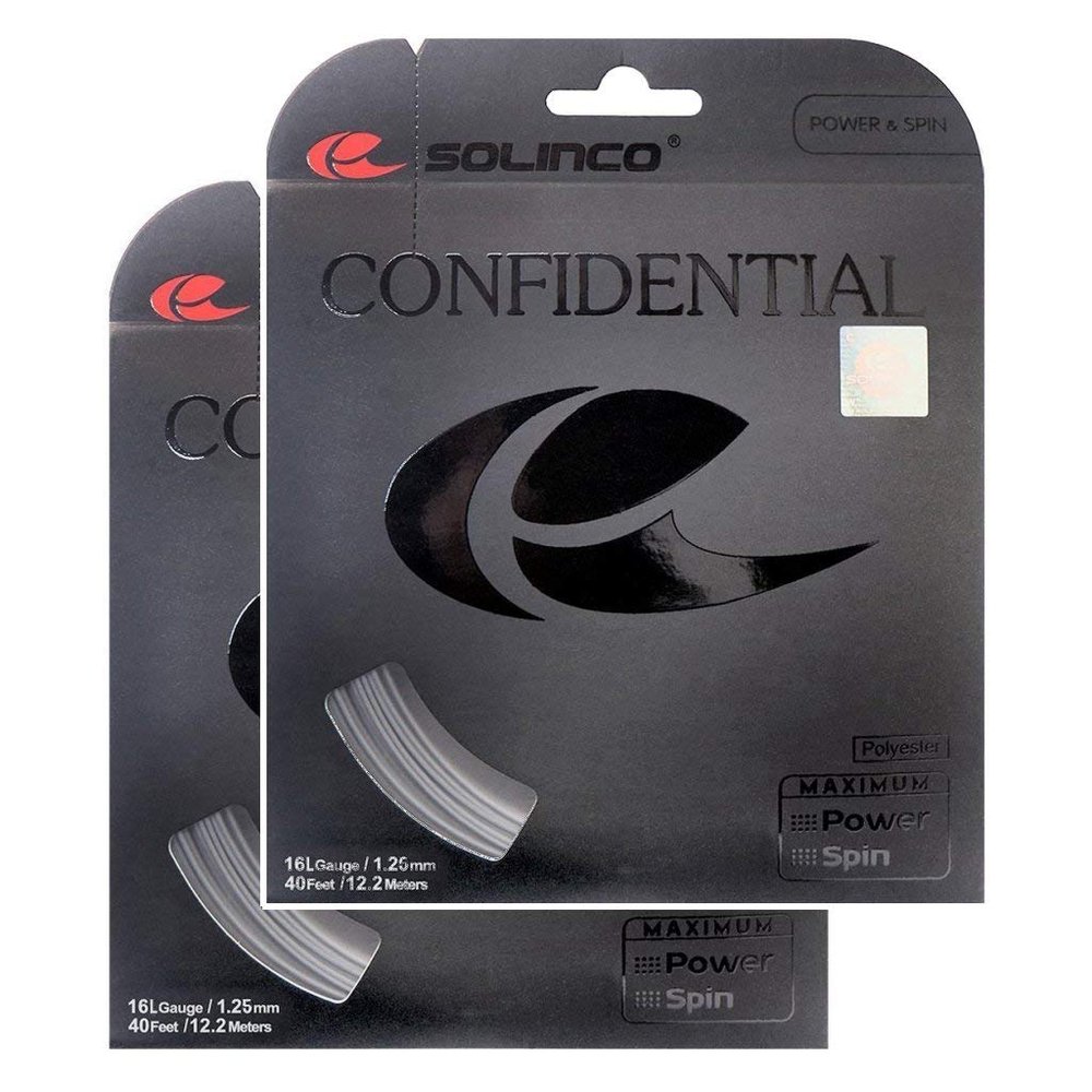 Solinco Confidential Tennis String - 2 Pack - 16L (1.25)