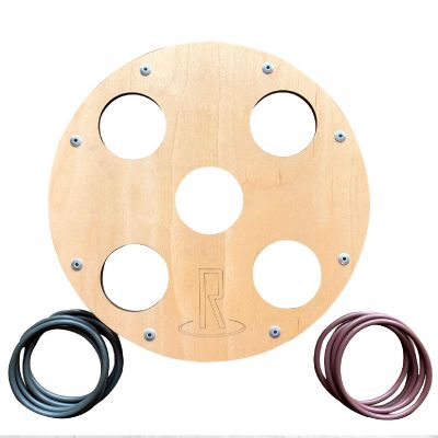 RINGERS - Ring Toss Board-Laser Cut, Wood, Ringers Game, Indoor Ring Toss Game, Outdoor Game, Backyard Games for Adults and Family, Includes 10 Rings