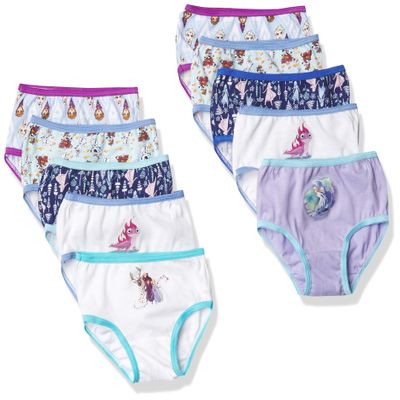Disney Frozen Underwear available in Brief Panties and Girl Shorts, Sizes 2/3T-10