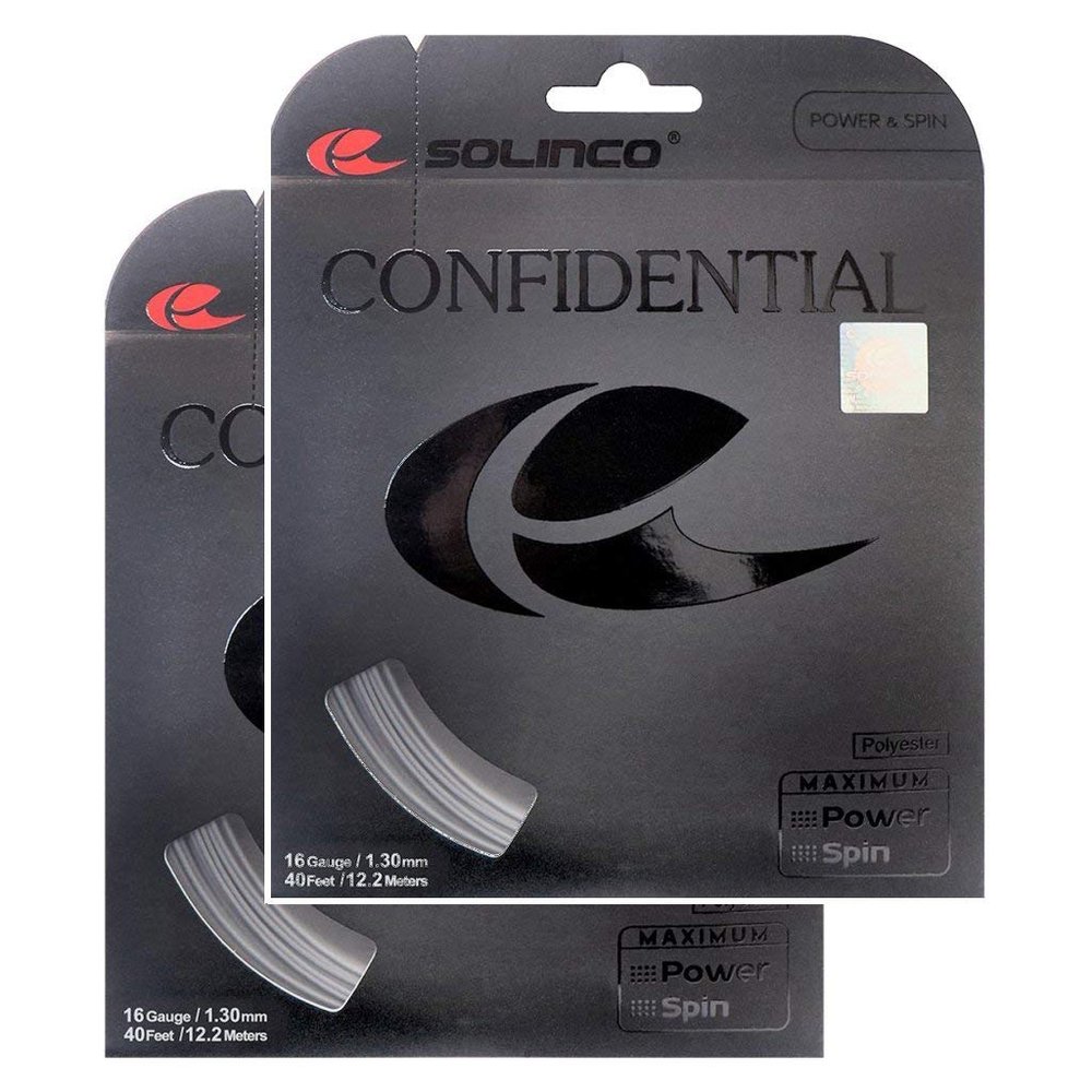 Solinco Confidential Tennis String - 2 Pack - 16 (1.30)