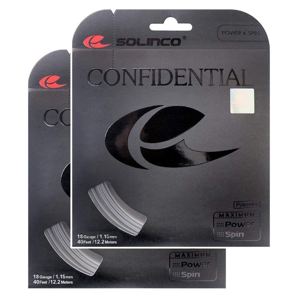 Solinco Confidential Tennis String - 2 Pack - 18 (1.15)