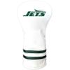 Team Golf NFL New York Jets White Vintage Driver Head Cover, Form Fitting Design, Retro Design & view 1
