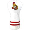 Team Golf NHL Ottawa Senators White Vintage Driver Head Cover, Form Fitting Design, Retro Design & view 1