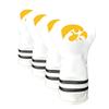 Team Golf NCAA Iowa Hawkeyes White Vintage Driver Head Cover White Vintage Driver Golf Club Headcover, Form Fitting Design, Retro Design view 1