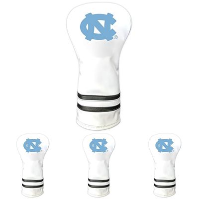 Team Golf NCAA North Carolina Tar Heels White Vintage Driver Head Cover White Vintage Driver Golf Club Headcover, Form Fitting Design, Retro Design & Superb Quality