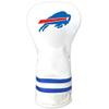 Team Golf NFL Buffalo Bills White Vintage Driver Head Cover White Vintage Driver Golf Club Headcover, Form Fitting Design, Retro Design view 1