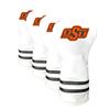Team Golf NCAA Oklahoma State Cowboys White Vintage Driver Golf Club Head Cover, Form Fitting Design, Retro Design & view 1