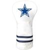 Team Golf NFL Dallas Cowboys White Vintage Driver Head Cover White Vintage Driver Golf Club Headcover, Form Fitting Design, Retro Design view 1