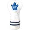 Team Golf NHL Toronto Maple Leafs White Vintage Driver Head Cover White Vintage Driver Golf Club Headcover, Form Fitting Design, Retro Design view 1