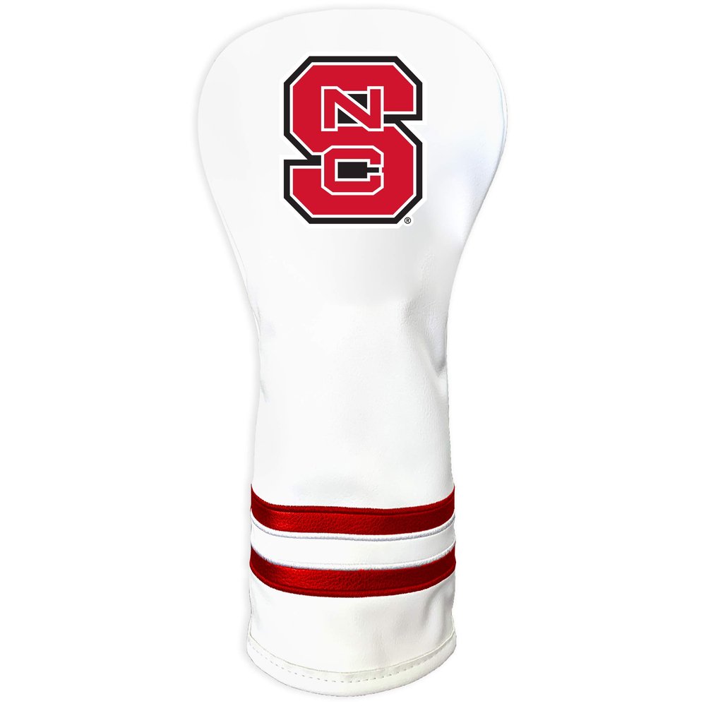 Team Golf NCAA NC State Wolfpack White Vintage Fairway Head Cover White Vintage Fairway Golf Club Headcover, Form Fitting Design, Retro Design & Superb Quality