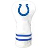 Team Golf NFL Indianapolis Colts White Vintage Driver Head Cover White Vintage Driver Golf Club Headcover, Form Fitting Design, Retro Design & Superb Quality view 1