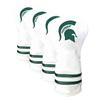 Team Golf NCAA Michigan State Spartans White Vintage Driver Head Cover White Vintage Driver Golf Club Headcover, Form Fitting Design, Retro Design view 1