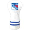 Team Golf NHL New York Rangers White Vintage Driver Head Cover White Vintage Driver Golf Club Headcover, Form Fitting Design, Retro Design view 1