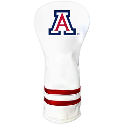 Team Golf NCAA Arizona Wildcats White Vintage Fairway Head Cover White Vintage Fairway Golf Club Headcover, Form Fitting Design, Retro Design
