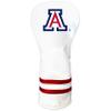 Team Golf NCAA Arizona Wildcats White Vintage Fairway Head Cover White Vintage Fairway Golf Club Headcover, Form Fitting Design, Retro Design view 1