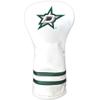 Team Golf NHL Dallas Stars White Vintage Driver Head Cover White Vintage Driver Golf Club Headcover, Form Fitting Design, Retro Design view 1