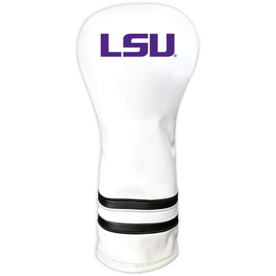 Team Golf NCAA Louisiana Lafayette Ragin' Cajuns White Vintage Fairway Head Cover White Vintage Fairway Golf Club Headcover, Form Fitting Design, Retro Design