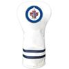 Team Golf NHL Winnipeg Jets White Vintage Driver Head Cover White Vintage Driver Golf Club Headcover, Form Fitting Design, Retro Design view 1