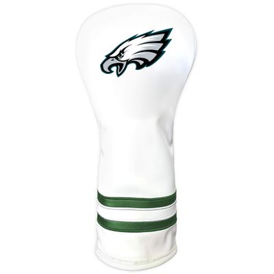 Team Golf NFL Philadelphia Eagles White Vintage Fairway Golf Club Headcover, Form Fitting Design, Retro Design & Superb Quality