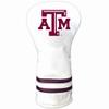 Team Golf NCAA Texas A&M Aggies White Vintage Driver Head Cover White Vintage Driver Golf Club Headcover, Form Fitting Design, Retro Design view 1