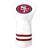 Team Golf NFL San Francisco 49Ers White Vintage Driver Head Cover White Vintage Driver Golf Club Headcover, Form Fitting Design, Retro Design view 1
