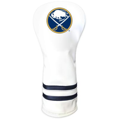 Team Golf NHL Buffalo Sabres White Vintage Fairway Head Cover White Vintage Fairway Golf Club Headcover, Form Fitting Design, Retro Design