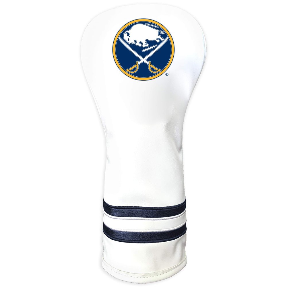 Team Golf NHL Buffalo Sabres White Vintage Fairway Head Cover White Vintage Fairway Golf Club Headcover, Form Fitting Design, Retro Design