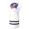 Team Golf NHL Columbus Blue Jackets White Vintage Driver Head Cover White Vintage Driver Golf Club Headcover, Form Fitting Design, Retro Design view 1