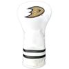 Team Golf NHL Anaheim Ducks White Vintage Driver Head Cover White Vintage Driver Golf Club Headcover, Form Fitting Design, Retro Design view 1
