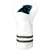 Team Golf NFL Carolina Panthers White Vintage Driver Head Cover White Vintage Driver Golf Club Headcover, Form Fitting Design, Retro Design view 1