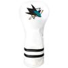 Team Golf NHL San Jose Sharks White Vintage Fairway Golf Club Headcover, Form Fitting Design, Retro Design & view 1