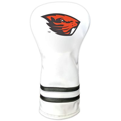 Team Golf NCAA Oregon State Beavers White Vintage Driver Head Cover White Vintage Driver Golf Club Headcover, Form Fitting Design, Retro Design