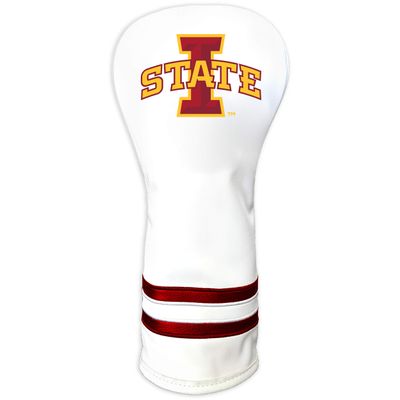 Team Golf NCAA Iowa State Cyclones White Vintage Fairway Head Cover White Vintage Fairway Golf Club Headcover, Form Fitting Design, Retro Design & Superb Quality