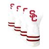 Team Golf NCAA USC Trojans White Vintage Driver Head Cover White Vintage Driver Golf Club Headcover, Form Fitting Design, Retro Design view 1