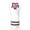 Team Golf NCAA Texas A&M Aggies White Vintage Fairway Head Cover White Vintage Fairway Golf Club Headcover, Form Fitting Design, Retro Design view 1