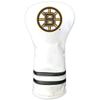 Team Golf NHL Boston Bruins White Vintage Driver Head Cover White Vintage Driver Golf Club Headcover, Form Fitting Design, Retro Design view 1
