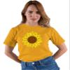Go All Out XXXXX-Large Gold Adult Sunflower Fashion T-Shirt view 2
