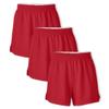 Soffe Girls' Authentic Cheer Shorts, 2.75" Inseam, Red, X-Large (3-Pack) view 1