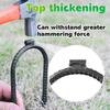 Extra-Large 10"x3" Heavy Rebar Trampoline Wind Stakes Safety Ground Anchor - Duty Steel U Stake - Black view 3