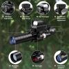 MidTen 3-9x32 4-in-1 Scope Combo with Dual Illuminated Scope Optics & 4 Holographic Reticle Red/Green Dot Sight & IIIA/2MW Laser Sight Rangefinder Illuminated Sight & 20mm Mount view 2