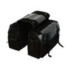 UNISTRENGH Updated Bike Pannier Bags Canvas Cycling Equipment Pack Multifunctional Messenger Rear Seat Trunk Carrier Bag Bicycle Shelf Pack Saddle Bag for MTB, Riding, Bike Touring (Black) view 1