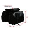 UNISTRENGH Updated Bike Pannier Bags Canvas Cycling Equipment Pack Multifunctional Messenger Rear Seat Trunk Carrier Bag Bicycle Shelf Pack Saddle Bag for MTB, Riding, Bike Touring (Black) view 2