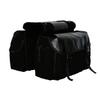UNISTRENGH Updated Bike Pannier Bags Canvas Cycling Equipment Pack Multifunctional Messenger Rear Seat Trunk Carrier Bag Bicycle Shelf Pack Saddle Bag for MTB, Riding, Bike Touring (Black) view 4