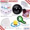 Giant Inflatable Kids Bowling Set - 6 27" Jumbo inflatable bowling pins - 1 24" Yard Bowling Ball -30"Glow Tape-1 Foot Pump-1 Mesh Bag-10 Score Sheet-Indoor Outdoor Lawn Bowling set for Adult Kids view 2