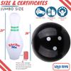 Giant Inflatable Kids Bowling Set - 6 27" Jumbo inflatable bowling pins - 1 24" Yard Bowling Ball -30"Glow Tape-1 Foot Pump-1 Mesh Bag-10 Score Sheet-Indoor Outdoor Lawn Bowling set for Adult Kids view 4