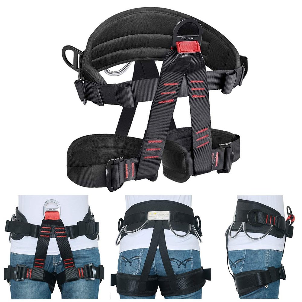 HeeJo Climbing, Safety Safe Seat Belt for Outdoor Tree Climbing, Outward Band Expanding Training Large Size,Climbing Gear