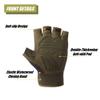 HYCOPROT Fingerless Gloves, Knuckle Protective Breathable Lightweight Outdoor Gloves for Shooting, Hunting, Motorcycling, Climbing (S, Yellow Camo) view 4
