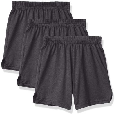 Soffe Girls' Authentic Cheer Short, Team Navy Heather, X-Large (3-Pack)