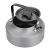 Aluminum Teapot, Portable 1.1L Aluminum Teapot Camping Teapot Over The Fire Stove Top Teapot Kettle Coffee Tea Pot for Camping Hiking Kitchen(Black) view 1